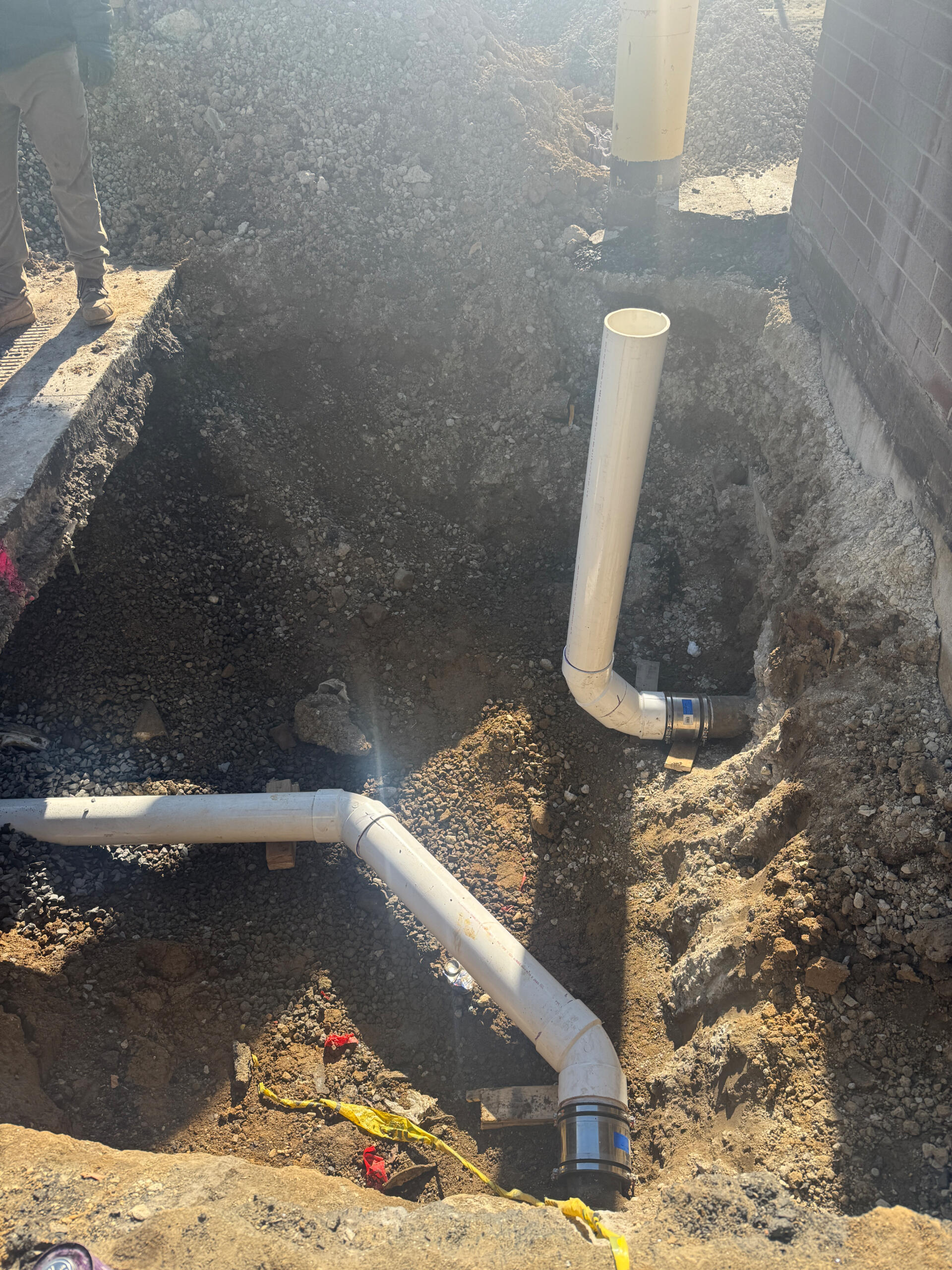 Change Order Diverting existing storm connection to new storm system